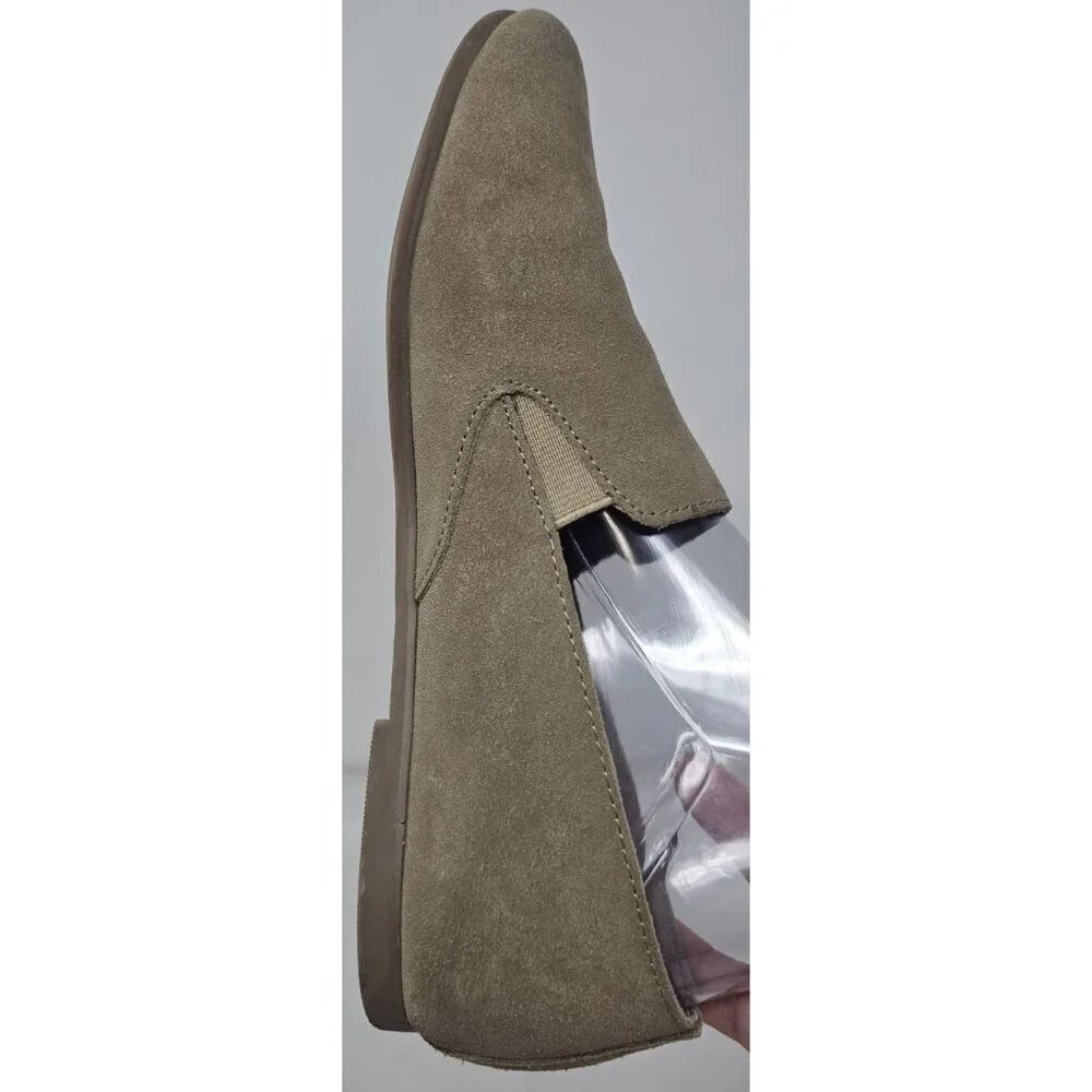 Lucky Brand Beige/Tan Suede Loafer Flats Slip On Shoes Womens Size 9